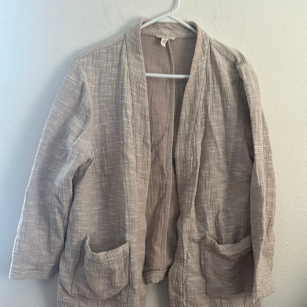 Eileen fisher  Beige cardigan 1X